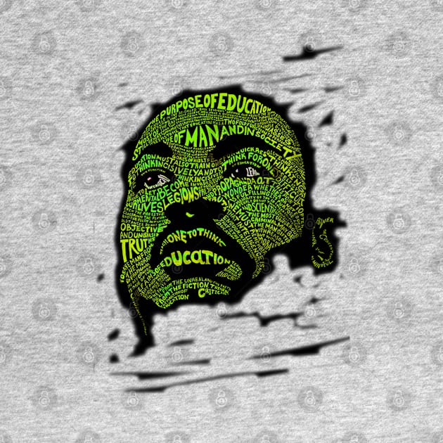 Martin Luther King Jr. (Civil Rights Movement Figure in Green) by suzetteaubin